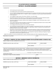 MRP Form 126B Volunteer Service Agreement, Page 3