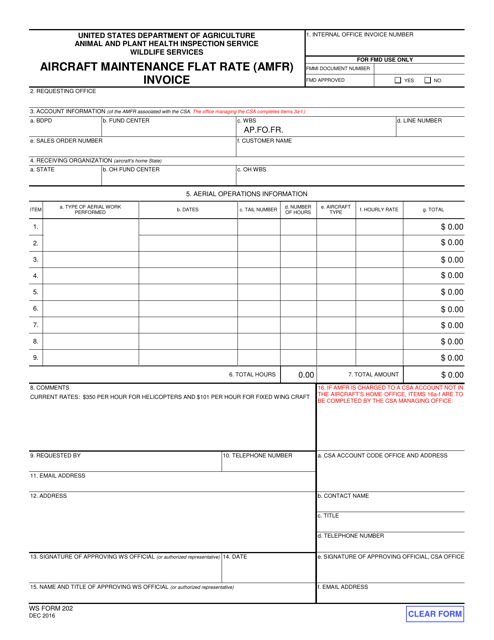 WS Form 202  Printable Pdf