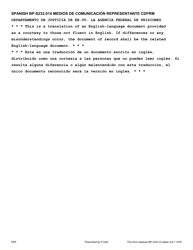Form BP-A0232 Media Representative&#039;s Agreement (English/Spanish), Page 2
