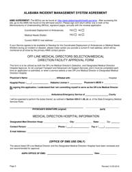 EMS Provider License Application - Alabama, Page 2