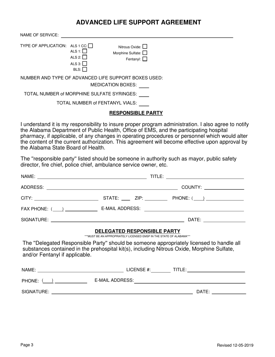 EMS Provider License Application - Alabama, Page 3