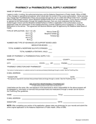 EMS Provider License Application - Alabama, Page 4
