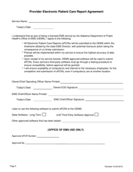 EMS Provider License Application - Alabama, Page 5