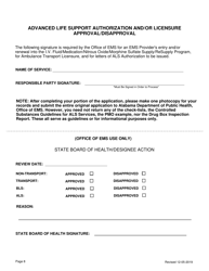 EMS Provider License Application - Alabama, Page 8
