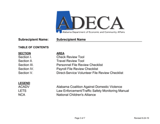 Adeca Supplemental Review Items - Alabama, Page 3
