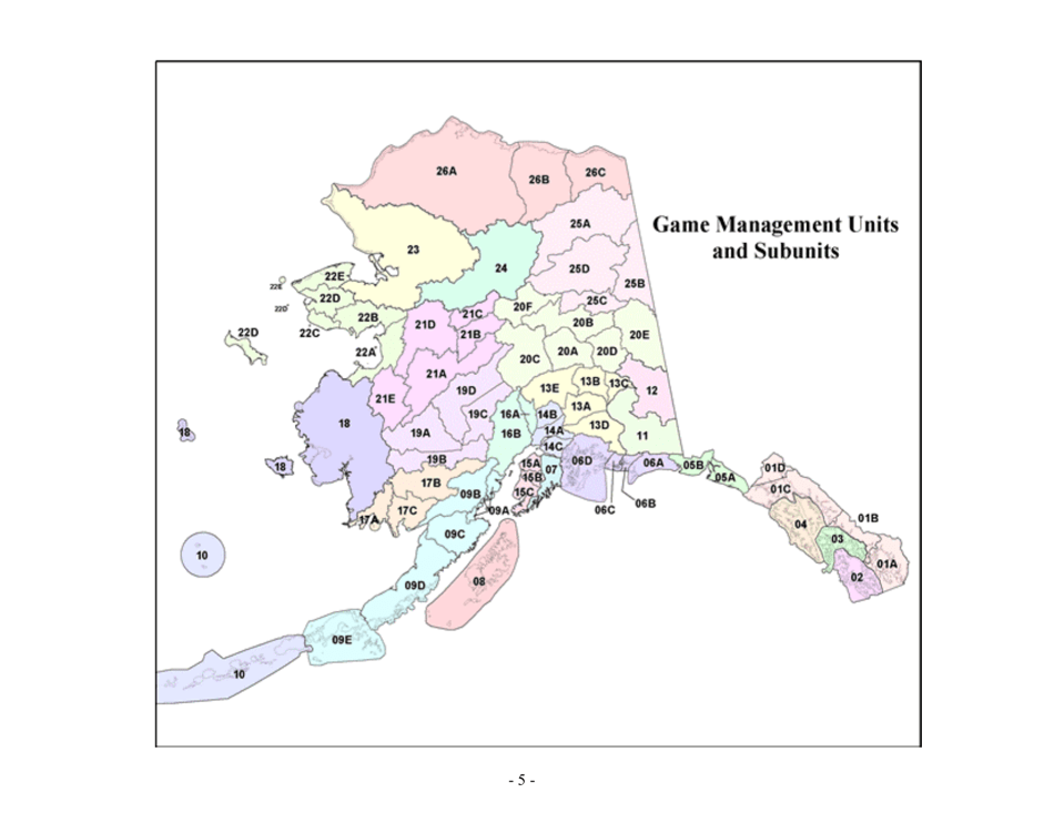 Commercial Recreation Day Use Registration - Alaska, Page 5