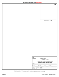 Form 102-4071 Application for Permits to Mine - Alaska, Page 19
