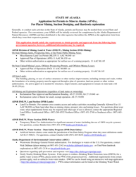 Form 102-4071 Application for Permits to Mine - Alaska, Page 2