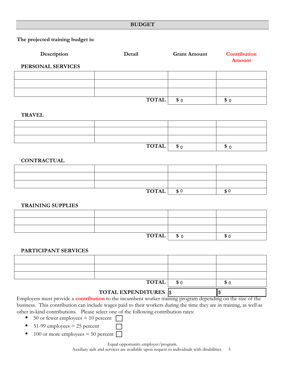 Incumbent Worker Training Application - Alaska, Page 3