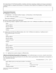 Telephonic Seller Registration Application - Alaska, Page 4