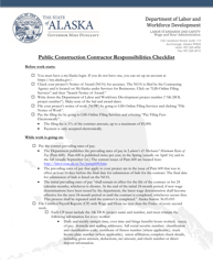 Public Construction Contractor Responsibilities Checklist - Alaska