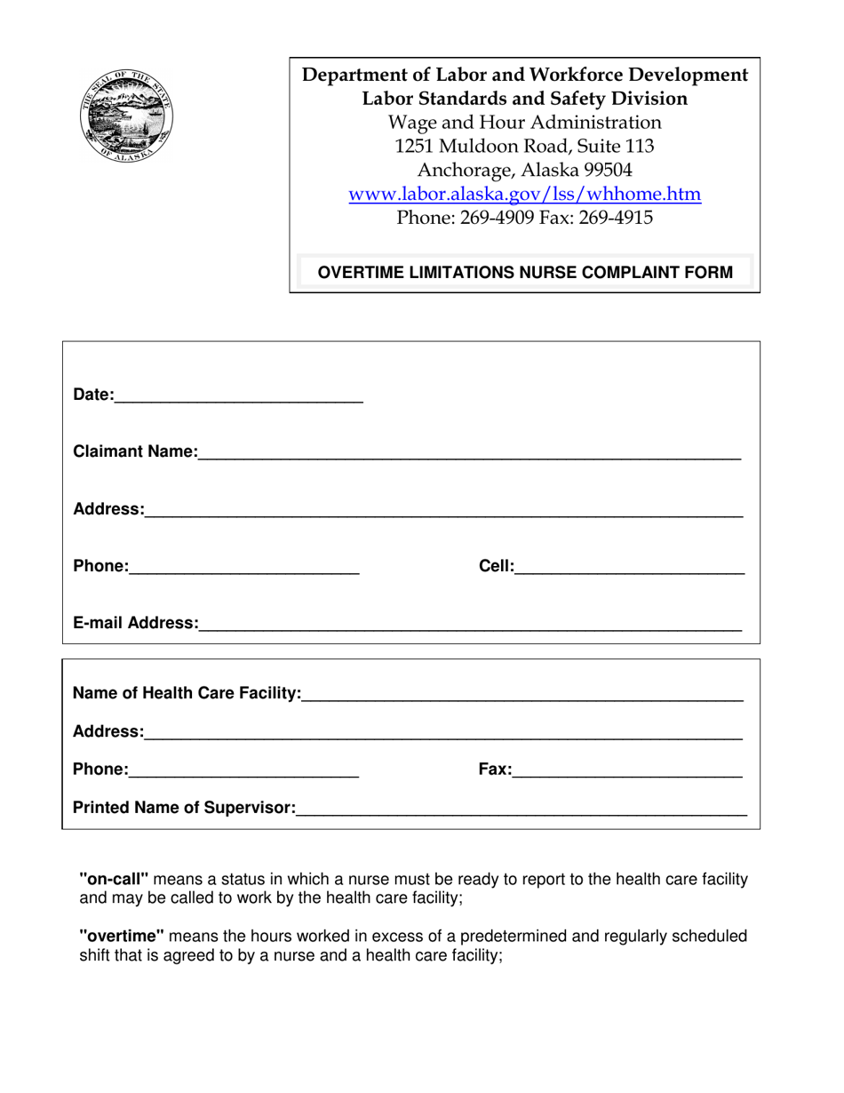 alaska-overtime-limitations-nurse-complaint-form-fill-out-sign