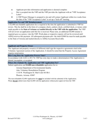Voluntary Remediation Program Application - Arizona, Page 3
