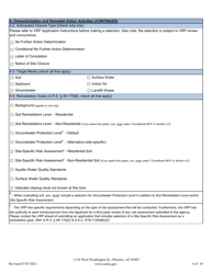 Voluntary Remediation Program Application - Arizona, Page 7