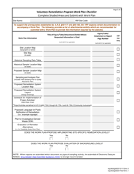 Voluntary Remediation Program Work Plan Checklist - Arizona, Page 3