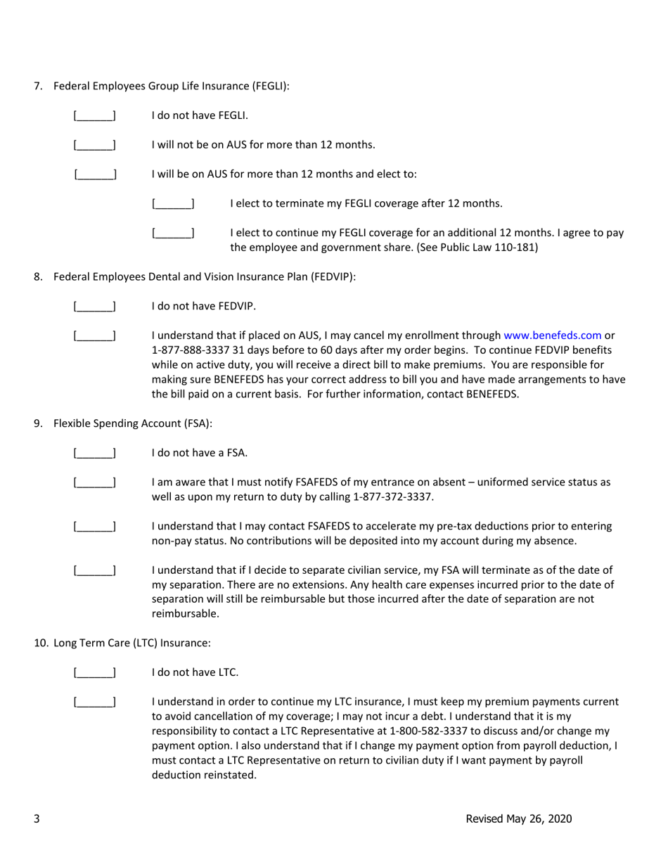 Userra Election Options - Arizona, Page 3