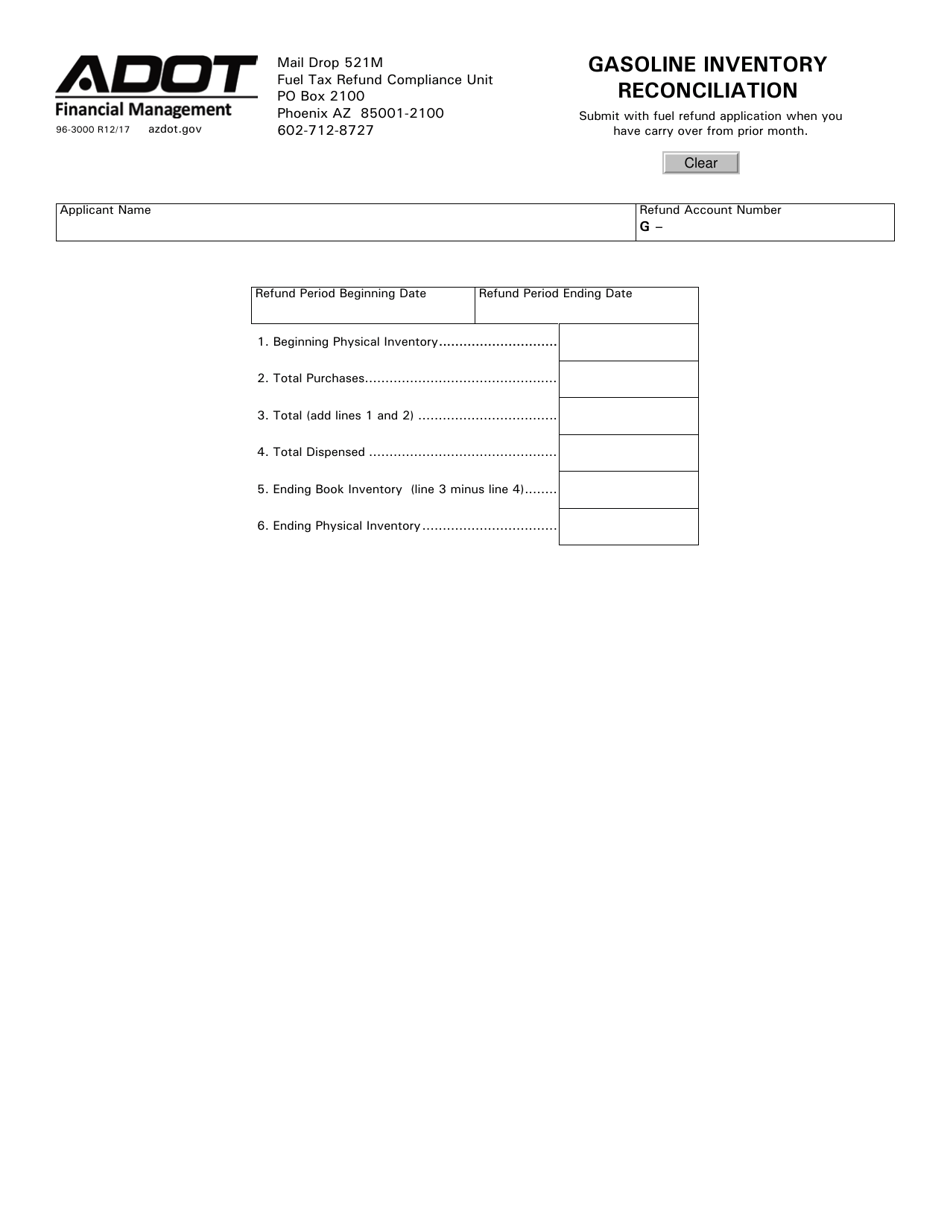 Form 963000 Fill Out, Sign Online and Download Fillable PDF, Arizona