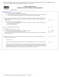Naic Uniform Application for Individual Professional License/Registration - Arizona, Page 10