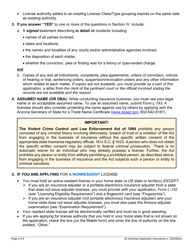 Naic Uniform Application for Individual Professional License/Registration - Arizona, Page 3