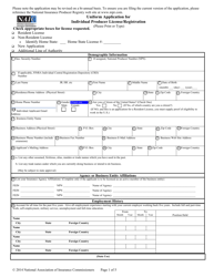 Naic Uniform Application for Individual Professional License/Registration - Arizona, Page 7