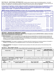 Form L-TEMP Application for a Temporary Insurance License - Arizona, Page 2