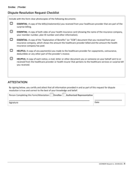 Surprise out-Of-Network Billing Dispute Resolution (Soonbdr) Form - Arizona, Page 5