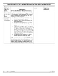 Form E-CR-C Uniform Application Checklist for Certified Reinsurers - Arizona, Page 6