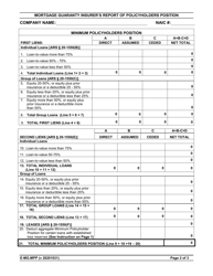 Form E-MG.MPP Mortgage Guaranty Insurer&#039;s Report of Policyholders Position - Arizona, Page 2