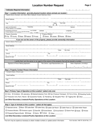 AHB Form 76-196-W Location Number Request - California, Page 2