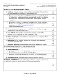 Exhibit B Insurance Guidelines Checklist - California, Page 2