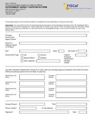 Government Agency Taxpayer Id Form - California