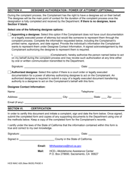 Form HCD MAC425 Request for Assistance/Complaint - Mobilehome Residency Law Protection Program - California, Page 4