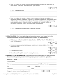 Form SB330 Preliminary Application Form - California, Page 6