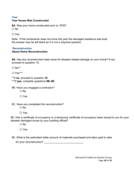 Recoverca California Disaster Survey - California, Page 10