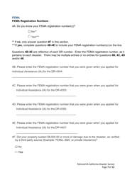 Recoverca California Disaster Survey - California, Page 7