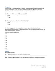 Recoverca California Disaster Survey - California, Page 8