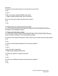 Recoverca California Disaster Survey - California, Page 9