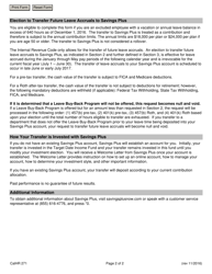 Form CALHR271 Transfer Future Leave Accruals to Savings Plus - California, Page 2
