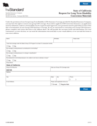 Document preview: Form SI4781-643146 Request for Long Term Disability Conversion Materials - California