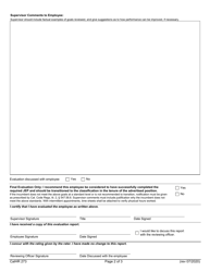 Form CALHR273 Job Examination Period Evaluation - California, Page 2