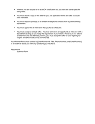 Surplus/Super State Restriction of Appointments (Sroa) Status Certification Letter for Bargaining Unit (Bu) 2 - California, Page 2