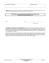Form OSHAB-317 Subpoena Duces Tecum - California, Page 2