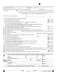 Form 100 California Corporation Franchise or Income Tax Return - California, Page 3