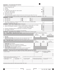 Form 109 Exempt Organization Business Income Tax Return - California, Page 3