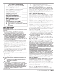 Instrucciones para Formulario FTB3514 SP Credito Tributario Por Ingreso Del Trabajo De California - California (Spanish), Page 3