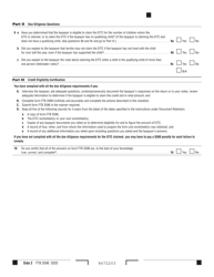 Form FTB3596 Paid Preparer&#039;s Due Diligence Checklist for California Earned Income Tax Credit - California, Page 2