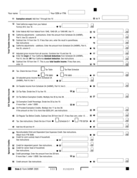 Form 540NR California Nonresident or Part-Year Resident Income Tax Return - California, Page 2