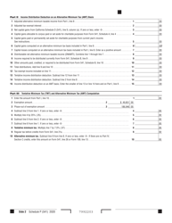 Form 541 Schedule P Alternative Minimum Tax and Credit Limitations - Fiduciaries - California, Page 2