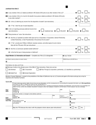 Form 568 Limited Liability Company Return of Income - California, Page 3