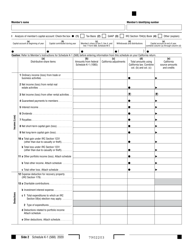 Form 568 Schedule K-1 Member&#039;s Share of Income, Deductions, Credits, Etc. - California, Page 2